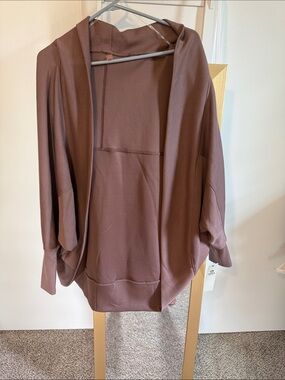 Mono B Mauve Brown Lightweight Cardigan